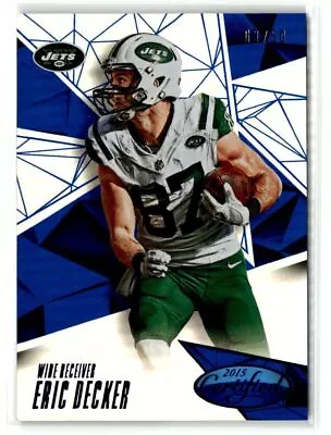 Eric Decker SN 3/50 New York Jets 2015 Panini Certified Mirror Blue #8 • $3.08