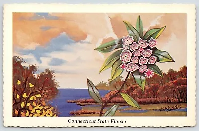 Connecticut~Mountain Laurel-aka Calico Bush~Spoonwood~State Flower~1974 Ken Haag • $8