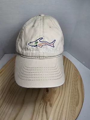 Myrtle Beach South Carolina Hat Mens Strapback  Beach Fishing Shark Beige Hat  • $7.87