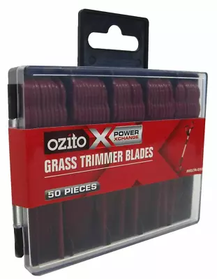 Ozito PXC Grass Trimmer Blade 50 Pack Plastic Replacement Blades W/ Storage Case • $37