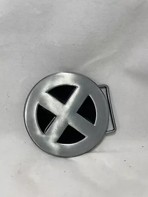 X-Men Logo Silvertone Metal Belt Buckle • $1.99