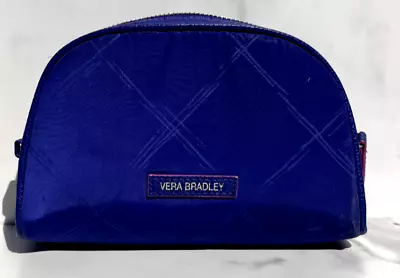 Vera Bradley Violet Preppy Poly Small Cosmetic Make Up Bag 7  Wide 5  High • $8.99