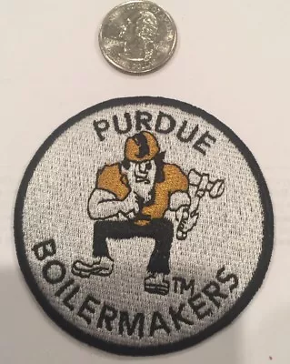 PU Purdue Boilermakers Vintage Embroidered Iron On Patch (NOS) 3  X 3  Nice • $4.99