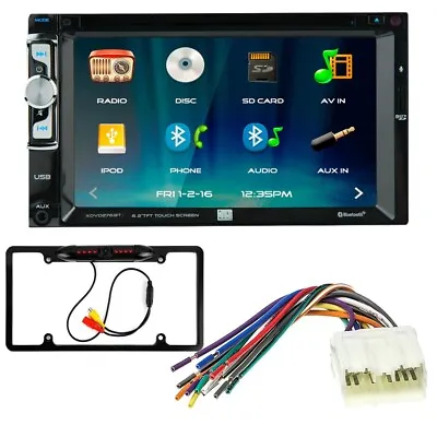 Double DIN Car Stereo XDVD276BT & Camera For 1995-2005 Mitsubishi Eclipse/Spyder • $131.99
