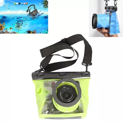 Underwater Photography DSLR Camera Waterproof Bag Case Diving Floating Swimming • £32.39