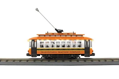 + MTH O RailKing Transylvania Traction Co. Bump-n-Go Trolley LED Lights 30-5226 • $109.95