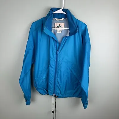 Vintage Eastern Mountain Sports EMS Nylon Windbreaker Jacket Size Large Blue • $19.99