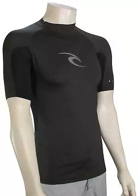 Rip Curl Wave SS UV Rash Guard - Black Marle - New • $39.95