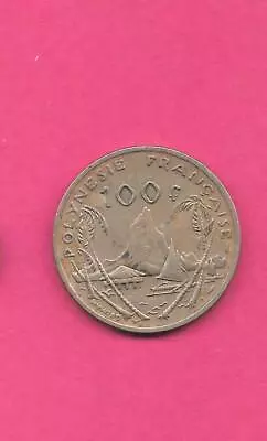  French Polynesia Km14 1982 Old  Vf-very Nice-fine 100 Franc Large  Coin • $2.50