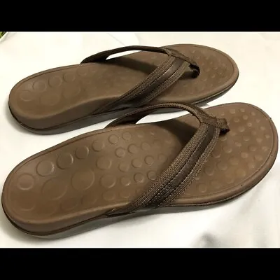 £43.40 • Buy Orthaheel Tide Flip Flops Sandals Women Size 8 Brown Color 