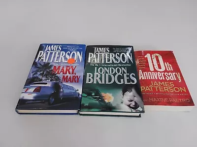 James Patterson Bulk Book Pack X3 Books 2 X HC And 1 PB In Aust Now Ready Topost • $34