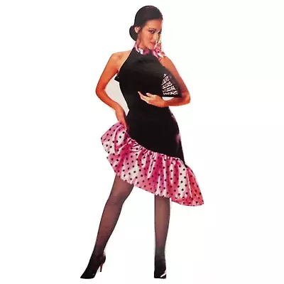 FLAMENCO DANCER COSTUME Spanish Fancy Dress Senorita Outfit Latin Party Mexican • $38.28
