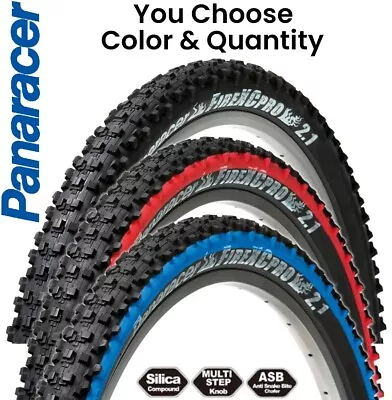 1 Or 2Pak Panaracer Fire XC PRO 26x2.1 MTB Bike Tire U-Pick Side Red Blue Black • $57.50