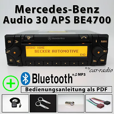 Genuine Mercedes Audio 30 APS BE4700 Bluetooth Radio MP3 Becker Navigation Set • $431.74