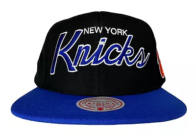 Mitchell & Ness NBA New York Knicks Team Script 2.0 Snapback Hat Cap New • $23.99