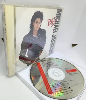 MICHAEL JACKSON Bad Japan First Edition Vintage CD 32-8P-200 W/Postcard OOP 1987 • $29.99