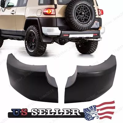 Pair Black Rear Corner Bumper End Cap Pad LH & RH For 07-14 Toyota FJ Cruiser US • $58