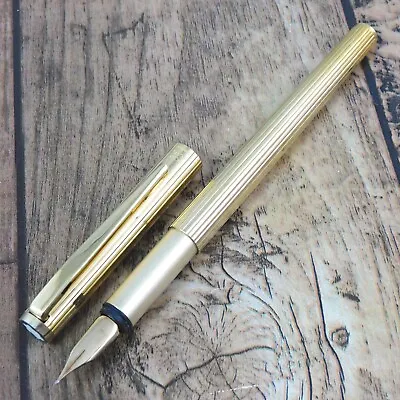 Montblanc Noblesse Fountain Pen Vintage Gold Germany A174-1 • $128