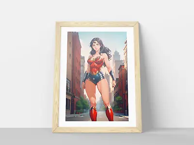 Wonder Woman Marvel DC Comic Superhero Wall Poster Print A4 -Frame NOT Included • £5.99