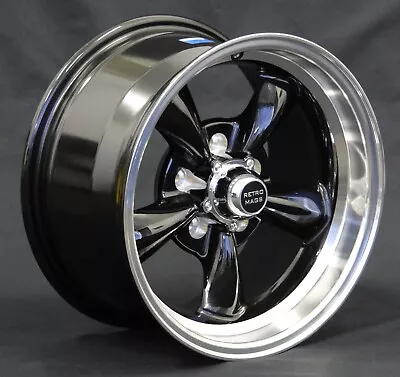 15x7 RETRO MAGS Alloy Black Wheels HOLDEN HG HK HT 5x108 Mags Rims • $1250
