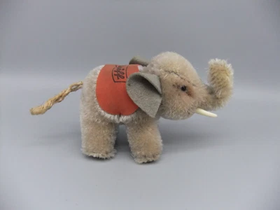 £10 • Buy Vintage STEIFF Miniature Mohair Anniversary Elephant Ltd Ed 1956-58