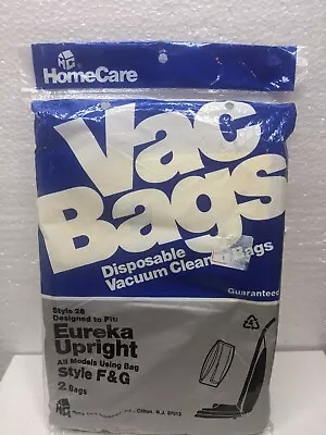 Home Care Vacuum Bags Style 26 For Eureka Upright Models Bags Style F And G Yell • $6.99