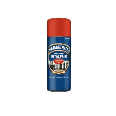 Hammerite Red Direct To Rust Smooth Aerosol Quick Drying 400ml Metal Paint • £12.49