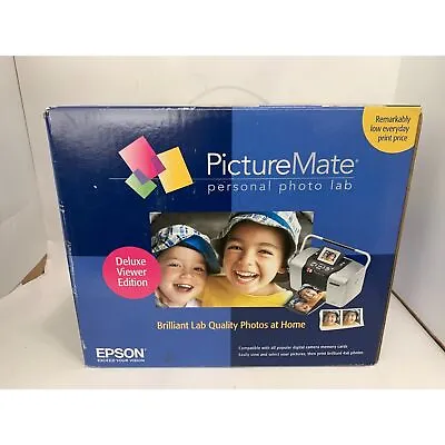 New/Open Box Epson PictureMate Personal Photo Lab Deluxe Viewer Edition • $22.46