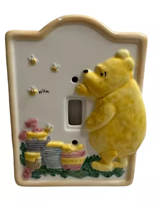 Classic Pooh Winnie The Pooh Ceramic Switch Plate Light Cover Honey CHARPENTE • $17