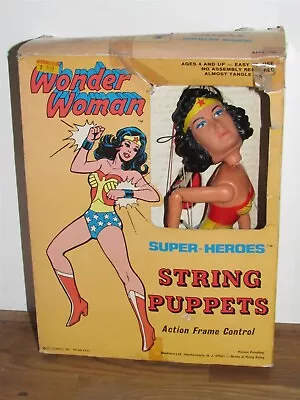 DC Comics Super-Heroes Vintage 1977 Wonder Woman String Puppet W Box Madison Ltd • $249.99