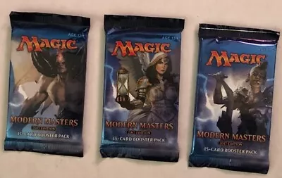 3 X MTG Magic The Gathering 2017 MODERN MASTERS Sealed Booster Packs English • $49.50