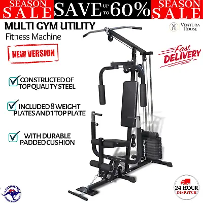 VidaXL Multi Gym Utility Fitness Machine Studio Home Commercial Gym Trainer Unit • $587.74