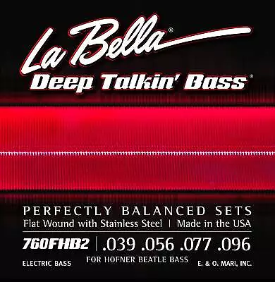 La Bella 760FHB2 Beatle Bass Flatwound Bass Strings - Light • $45.95