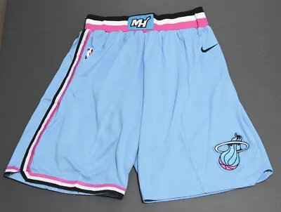 City Edition Miami Heat Basketball Shorts Stitched Sky Blue • £26.75