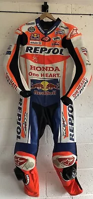 Marc Marquez Hand Signed 2013 Replica Race Leathers Repsol Honda MotoGP Suit • £999.99