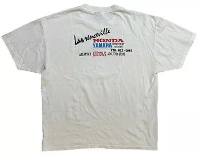 90s HONDA YAMAHA Vintage Print T-shirt Size XL Used From Japan • $64.99