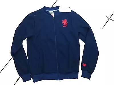 Middlesbrough Football Jersey Large Navy Zip-Up Training Track Top  Sweatshirt • £23.50