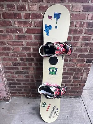 Burton Snowboard 146cm W/Burton Cartel Bindings MD • $138