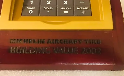 Rare Michelin Aircraft Tyres Calculator/clock • $215
