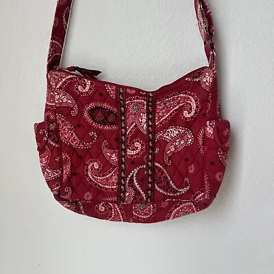 Vera Bradley Mesa Red Convertible Shoulder Bag Y2K Paisley • $15