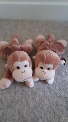 Cheeky Monkey Twin Soft Toys • £6