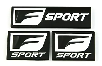 3x Black F-Sport  Emblem Fender Rear Side Badge For Lexus IS-F GS F RC IS250 350 • $18