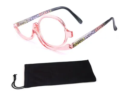 Make Up Makeup Glasses Flip Lenses + Pouch UK Seller • £5.99