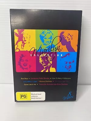 MARILYN MONROE DVD Collection 7 Movies Boxset Region 4 PAL (1 DVD Missing) VGC • $18