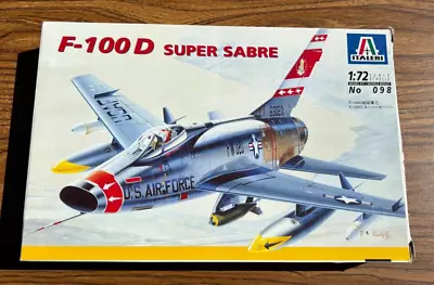 F-100 D Super Sabre 1:72 Italeri #098 New Model Kit Airplane 1998 Italy • $24.99
