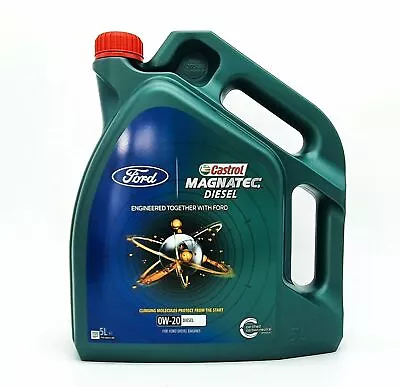 £39.95 • Buy Genuine Ford Castrol 0W20 Oil 5 LITRE Magnatec Professional 1239876 New!