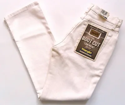 Women's Vintage Wrangler Bootcut Jeans Off White Sizes: 8 - 14 • £45