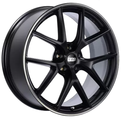 Bbs Ci-R 19X9 5X112 Et42 Satin Black Polished Rim Protector Wheel82Mm Pfs/Cli • $791.04