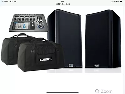 QSC K12 Bundle W/2 X K12.2 2 K12 Totes & 1 X TouchMix - 16 Channel Mixer • $4900