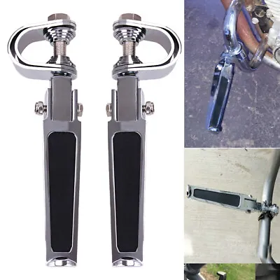 Motorcycle Clamps Foot Pegs Rests 1 -1-1/4  Highway Engine Crash Bar For Harley • $29.95